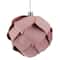 5" Pink Flower Glitter Petal Shatterproof Ball Ornament
